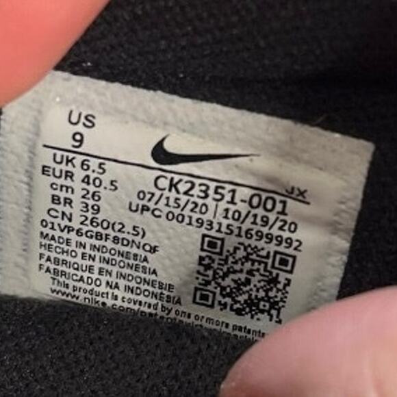 Nike Daybreak Women's Size 9 Black White Red Shoes Athletic Walking CK2351-001 - Picture 6 of 8